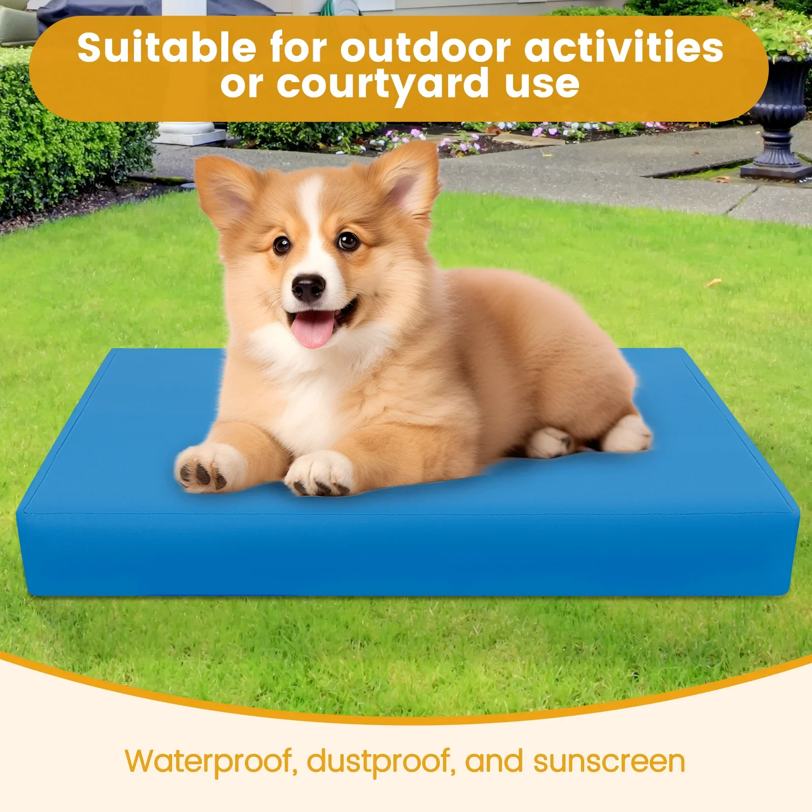 Dog Bed Cover Oxford Cloth Waterproof Dog Bed Protector Cover With Zipper Removable Liner Easy to Wash Pet Supplies S/M