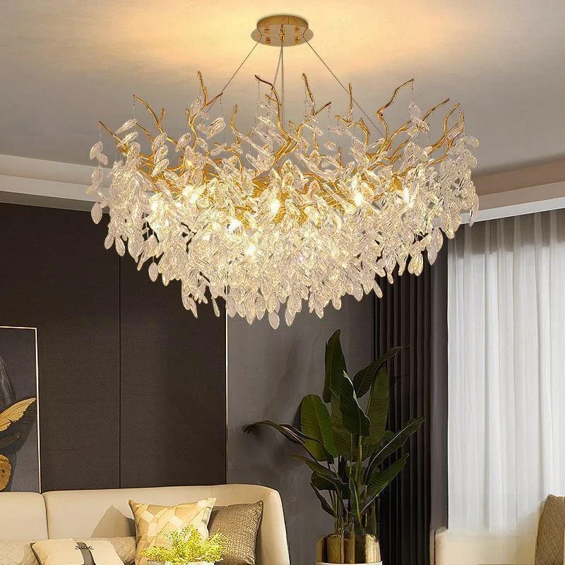 Luxury Modern Crystal Ceiling Chandelier Led Pendant Lamp Dining Living Room Bedroom Home Decor Wall Light Hanging Light Fixture led chandelier ceiling chandelier art lighting fixtures
