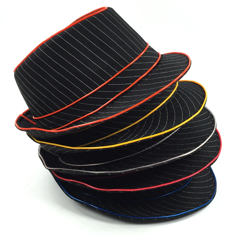 Luminous Hat Gentleman Performance jazz Hat LED Glow Top cap Party Gift Birthday Wedding Costume Christmas Halloween Supplies