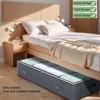 1PC Collapsible Non-Woven Underbed Organizer Large Capacity Clothes Blanket Organizer Organize Bedroom Closet Dust 1