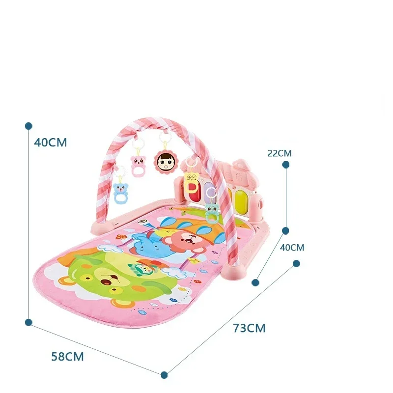 Baby Play Music Mat Carpet Toys Kid Crawling Play Mat Game Develop with Piano Keyboard Infant Rug Early Education Rack Toy