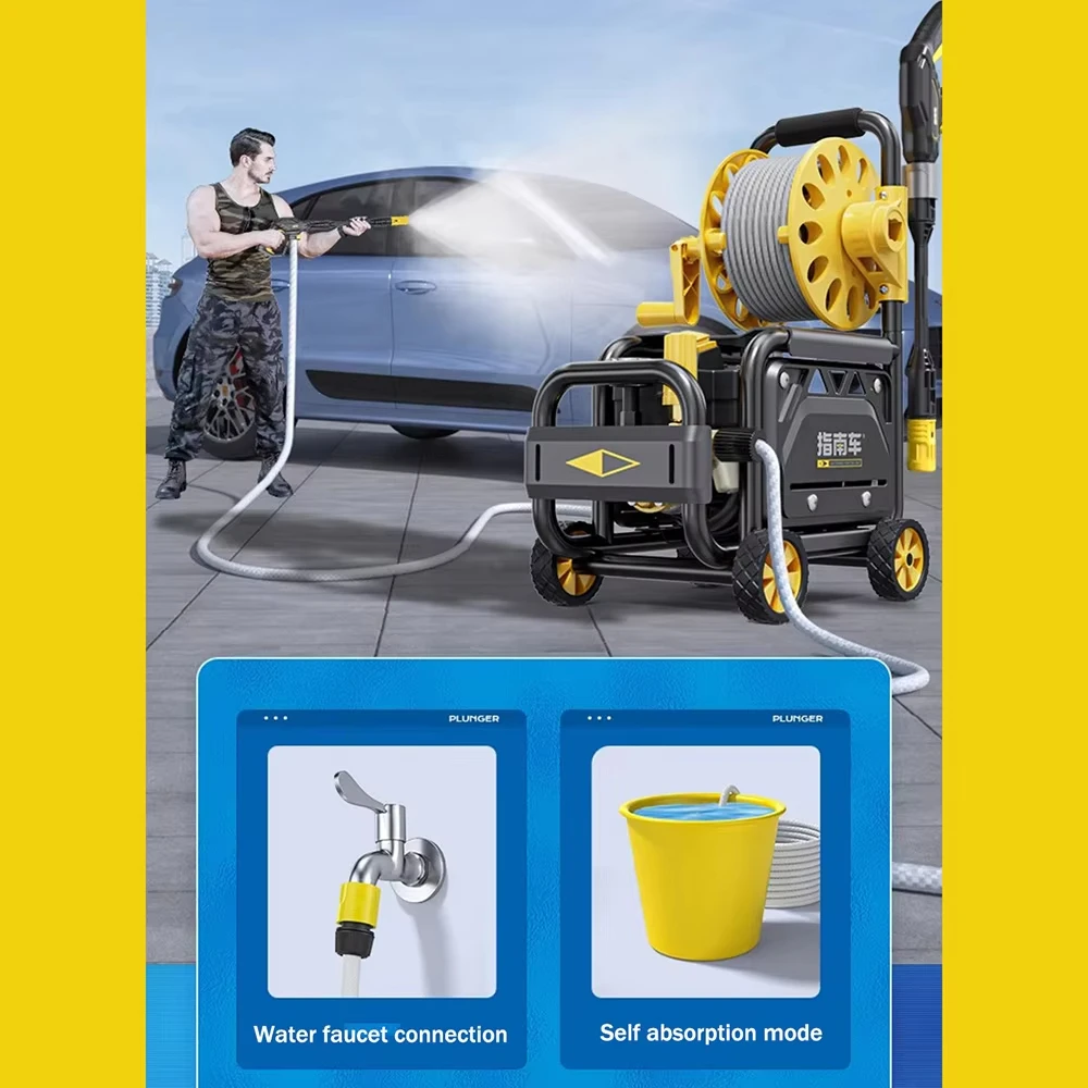 High Pressure Cleaning Machine 180Bar 220V Portable Multifunctional High Pressure Water Gun with Snow Foam for Car Washing Tool 4