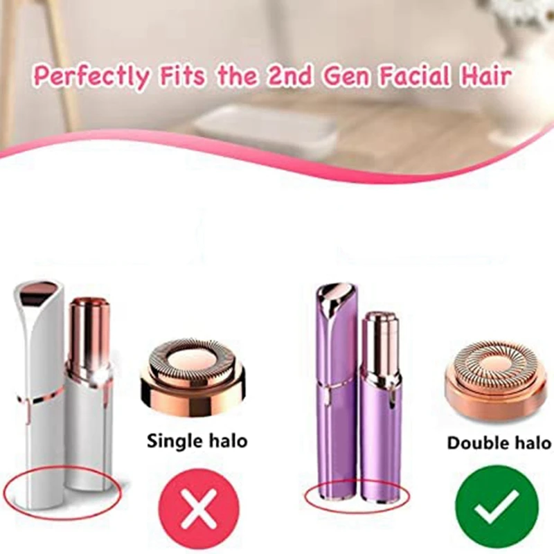 Women Facial Hair Remover Replacement Heads Generation 2 For Finishing Touch Facial Hair Removal Tool