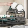 Kitchen Dish Dry Tableware Rack Storage Rack Drain Basket Water Guide Bowl Plate Chopstick Drain Shelf Storage Kitchen Organizer 1