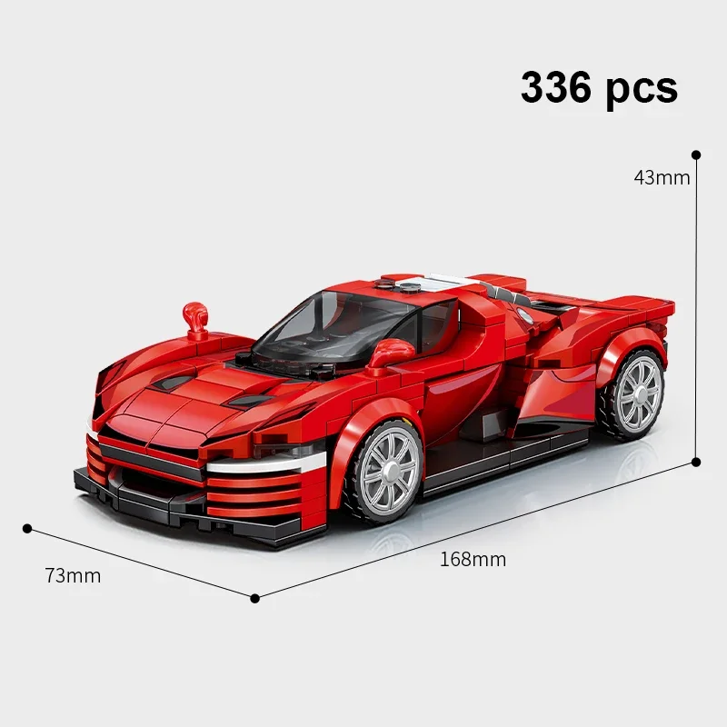 Technical Car City Speed Racing Car Building Blocks Sports Car Garage Carro Rennau Voiture MOC Creative Vehicle Toys 3