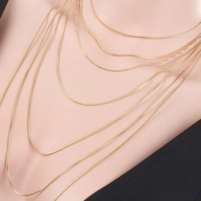 Collana Serpente Sottile 1mm In Acciaio Inossidabile 316L – Catena Per Ciondoli, Impermeabile, Elegante (Lunghezza 55cm)