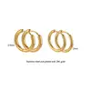 10pcs Stainless Steel Small Hoops Earring Piercing Ear Cartilage 8-20mm Women Men Stainles Steel Round Circle Pendientes 2