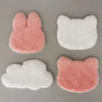 1Pcs Dollhouse Miniature Plush Rug Carpet Mat Dolls House Living Room Furniture Decoration Accessories Kid Toy 1