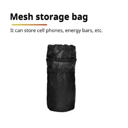 Cycling Thermal Handlebar Bag with Mesh Pocket and Cup Holder (Black)