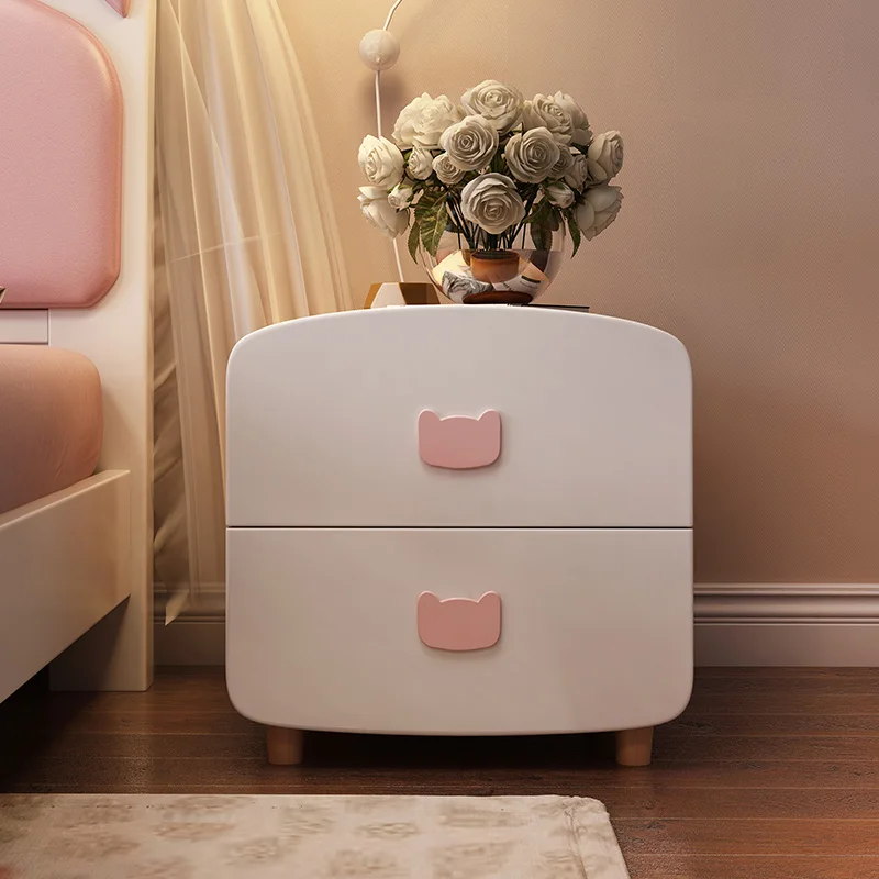 

Storage Drawers Nightstands Small Modern Nightstand Wooden Cabinet Console Table Vanity Meuble De Rangement Bedroom Furnitures