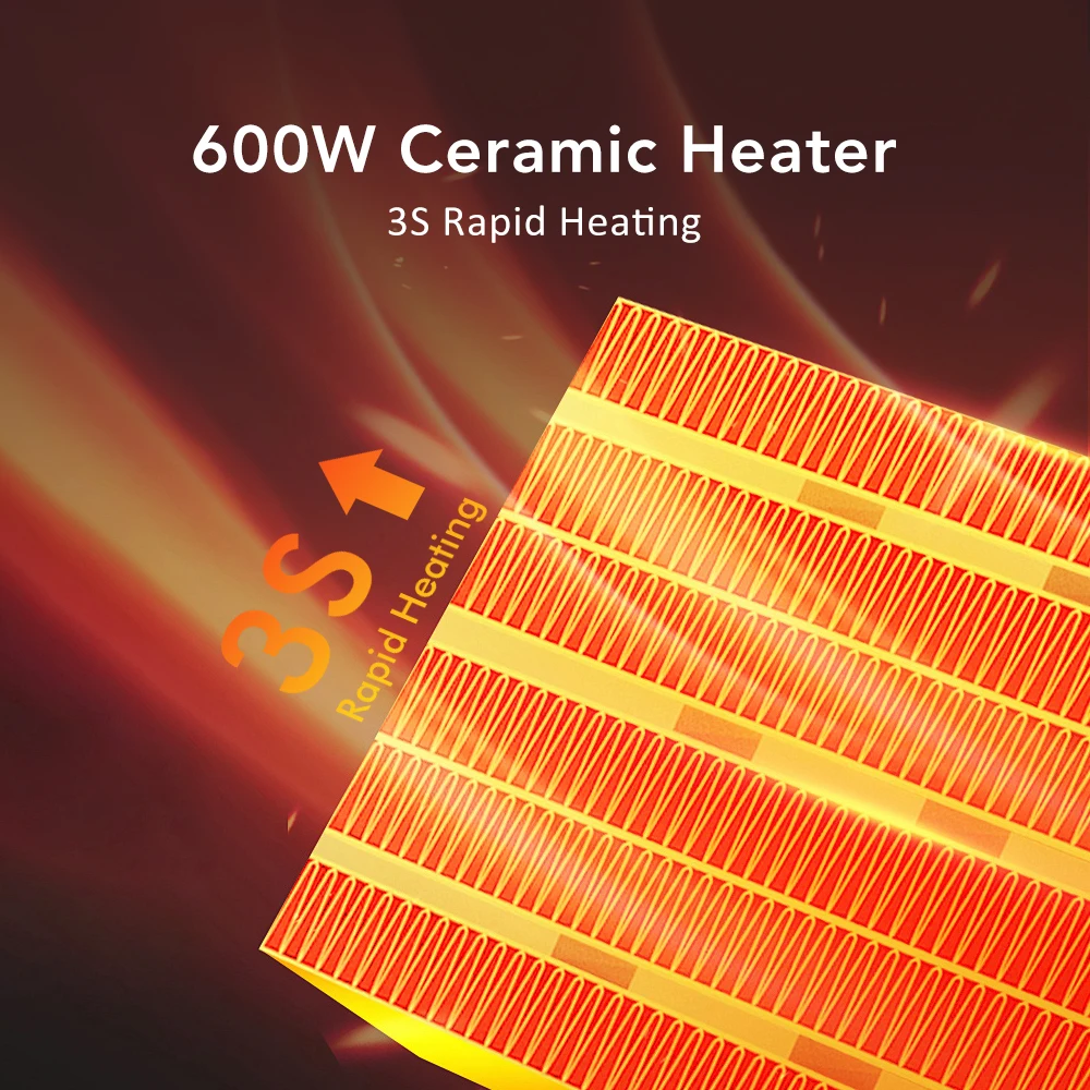 Portable Electric Heater with Remote Control for Home Use