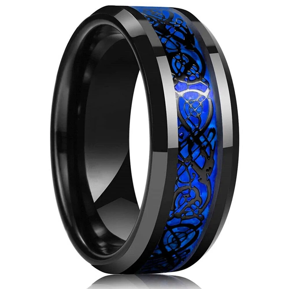 Sleek 8mm Silver Stainless Steel Matte Finish Ring with Beveled Edge – Elegant Unisex Jewelry for Weddings, Parties, and Gifts