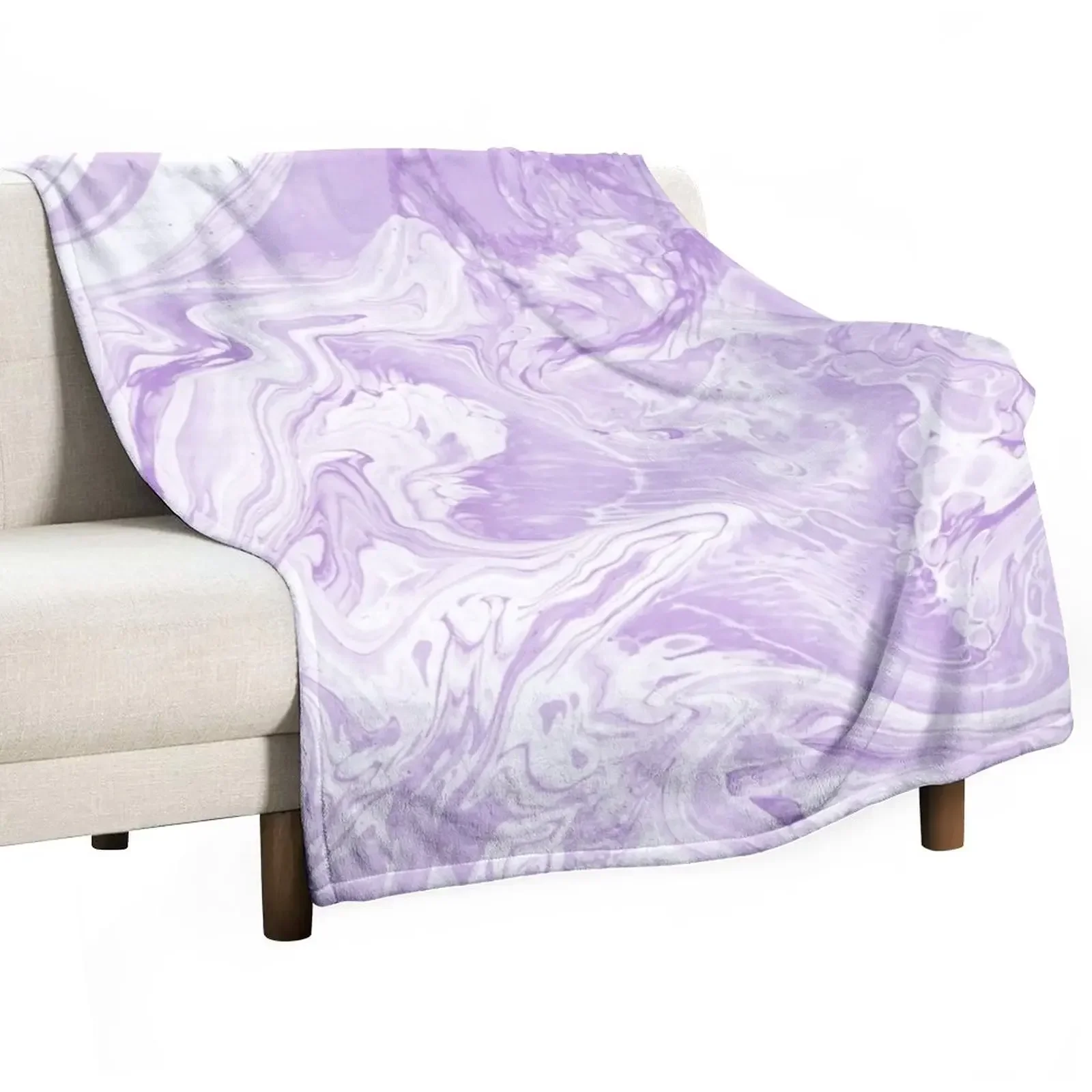 

LAVENDER MARBLE Throw Blanket Decorative Beds Decoratives Summer Beddings Bed Fashionable Blankets