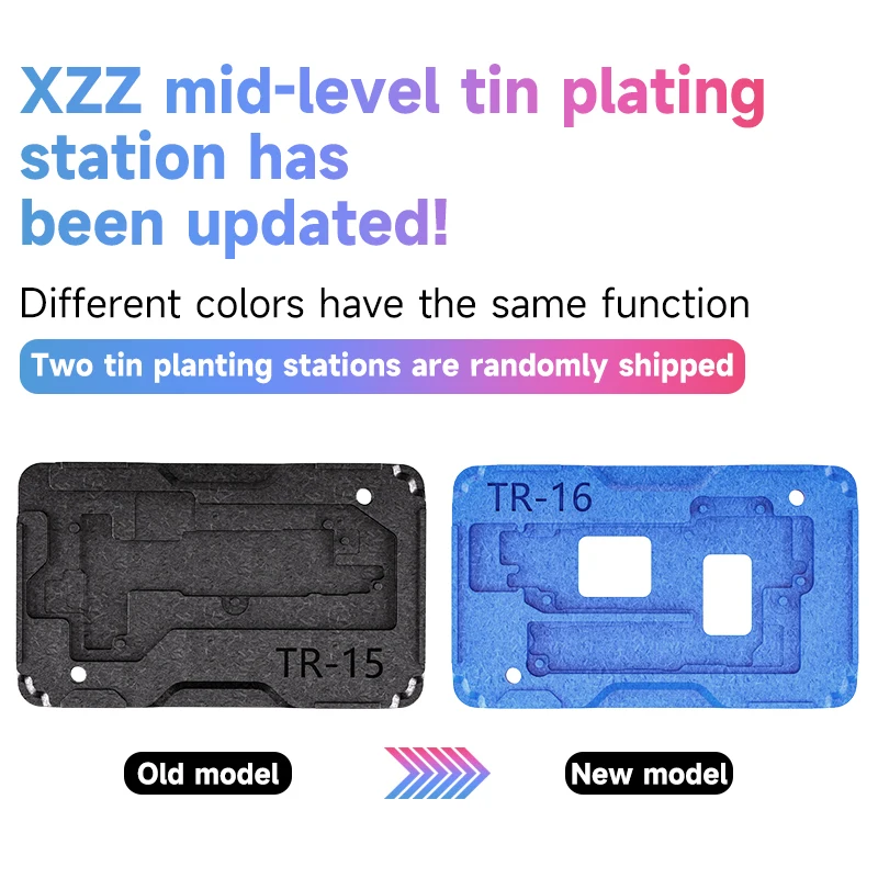 XZZ TR 인터포저 리볼링 키트, 플랜팅 틴 템플릿 중간 프레임 (아이폰 X, XR, XS, 11, 12, 13, 14, 15, 16, 16e, 17 Pro Max 용)