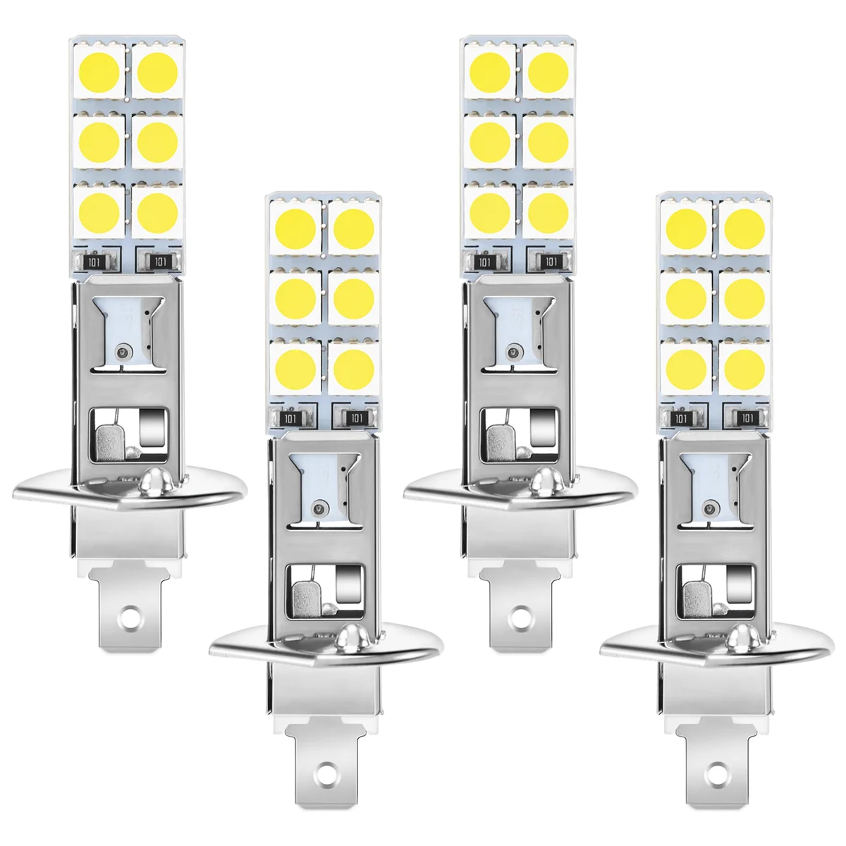 Led Lights Led Bulbs Led Headlights Led Car Lights Led Car Headlights Car Headlamps Hid Headlight Bulbs 4PCS H1 6000K Super White 80W LED Headlight Bulbs Kit Fog Driving Light
