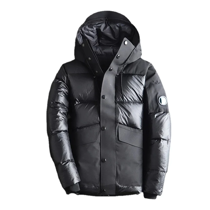 Men's Hooded White Duck Down Jacket Male Feather Parka Autumn Winter Warm Coat Outwear Overcoats Mens Luxury Brand | Мужская одежда
