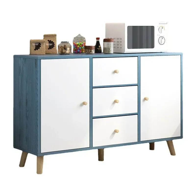 Simple Display Sideboard Cabinets Kitchen Drawer Filing Coffee et Rattan Sideboard Storage Cabinet Dining Room Furniture