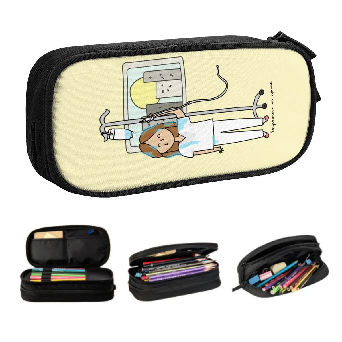 

Симпатичный медицинский карандаш для врачей, медсестер, фотокарандаш для девочек и мальчиков, индивидуальный большой контейнер для ручек, Школьные Аксессуары