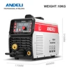 ANDELI 220V MIG Welding Machine LED Screen MIG TIG MMA 3 in 1 Welding without Gas Synergy MIG Welder 5