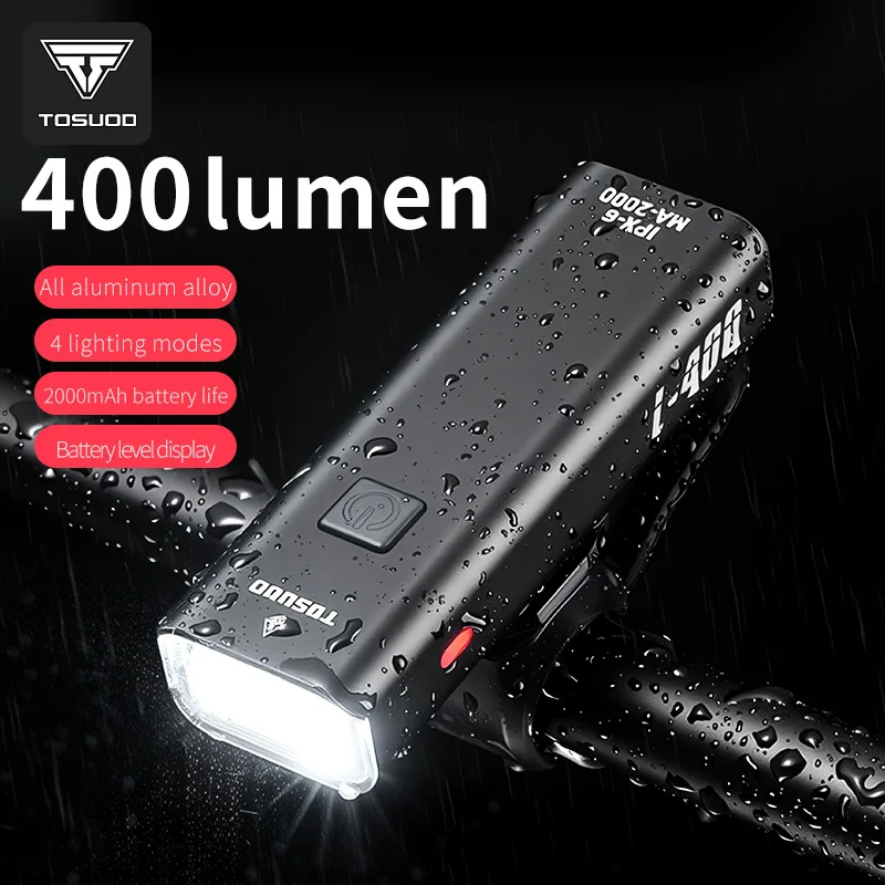 TOSUOD RH-0001 Bicycle Light 800LM IPX6 Waterproof Headlight