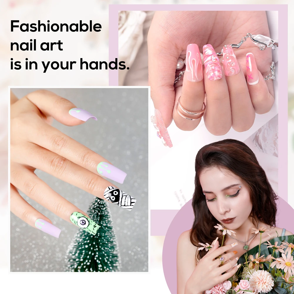 ​​Professional Gel Nail Kit 8ML Gel Nail Polish With UV LED Nail Lamp Semi Permanent Gel Varnish Top Base Coat Manicure Tool Set 2
