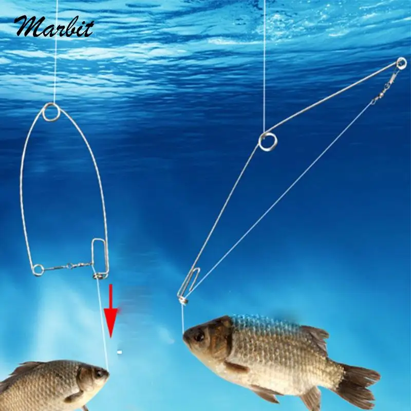 5pcsCampingAutomaticFishingDeviceSpringEjectionHookFishingHook