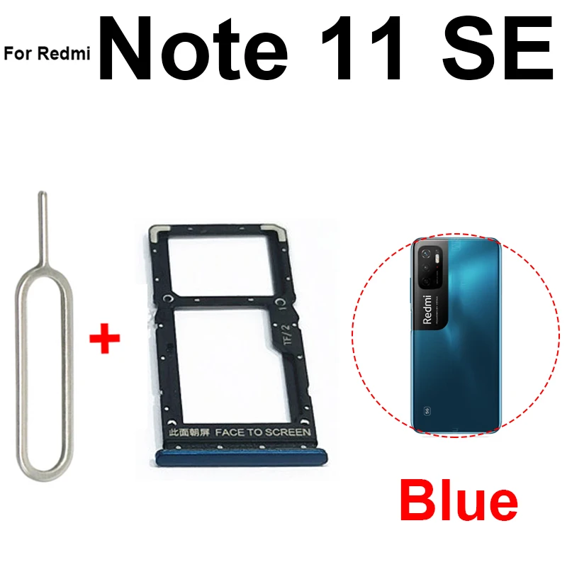 Sim Card Tray For Xiaomi Redmi Note 11SE 11E 11E Pro SIM Card Slot