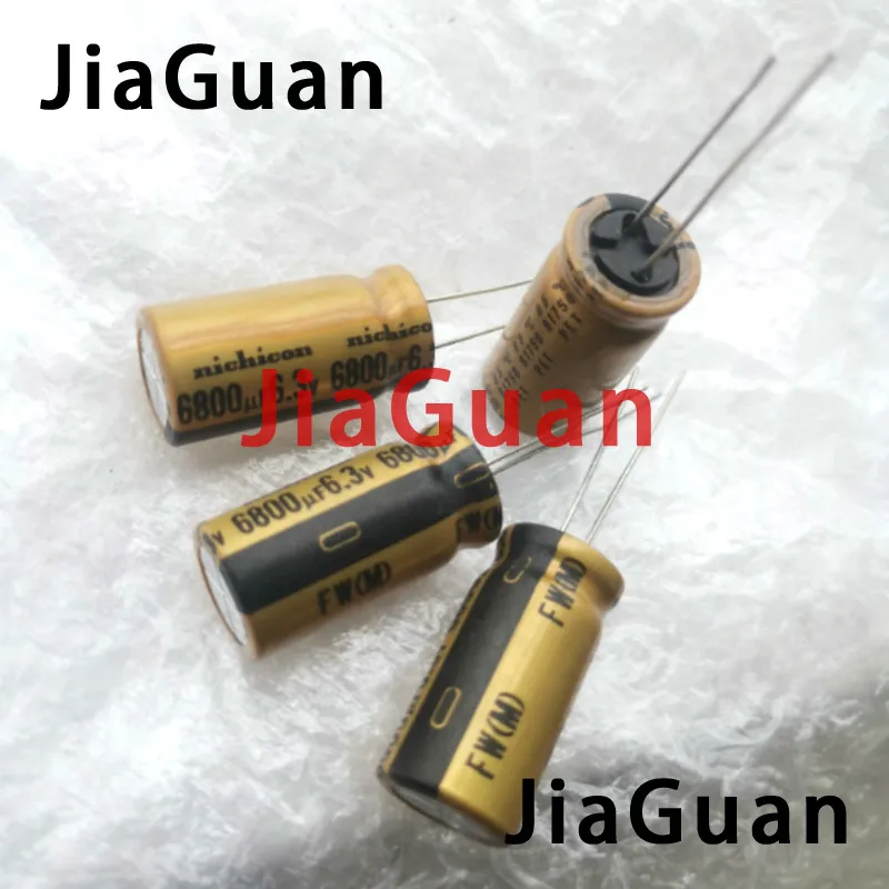 10pcs New Nichicon Fw 6800uf 6.3v 12.5x25mm Audio Electrolytic