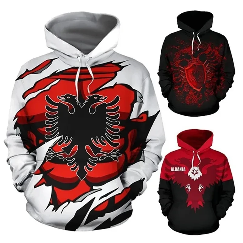 

Newest Fashion 3D Print Albania Armor Hoodies Hooded Sweatshirts For WomenMen Streetwear Baggy Trendy Unisex High Quality Tops