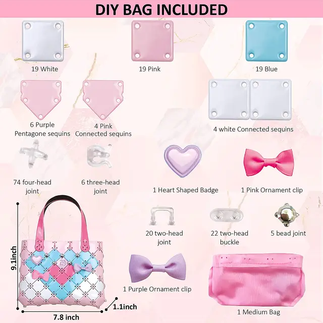 Create Your Own Unique Fashion Accessory Diy Craft Purse Kit For