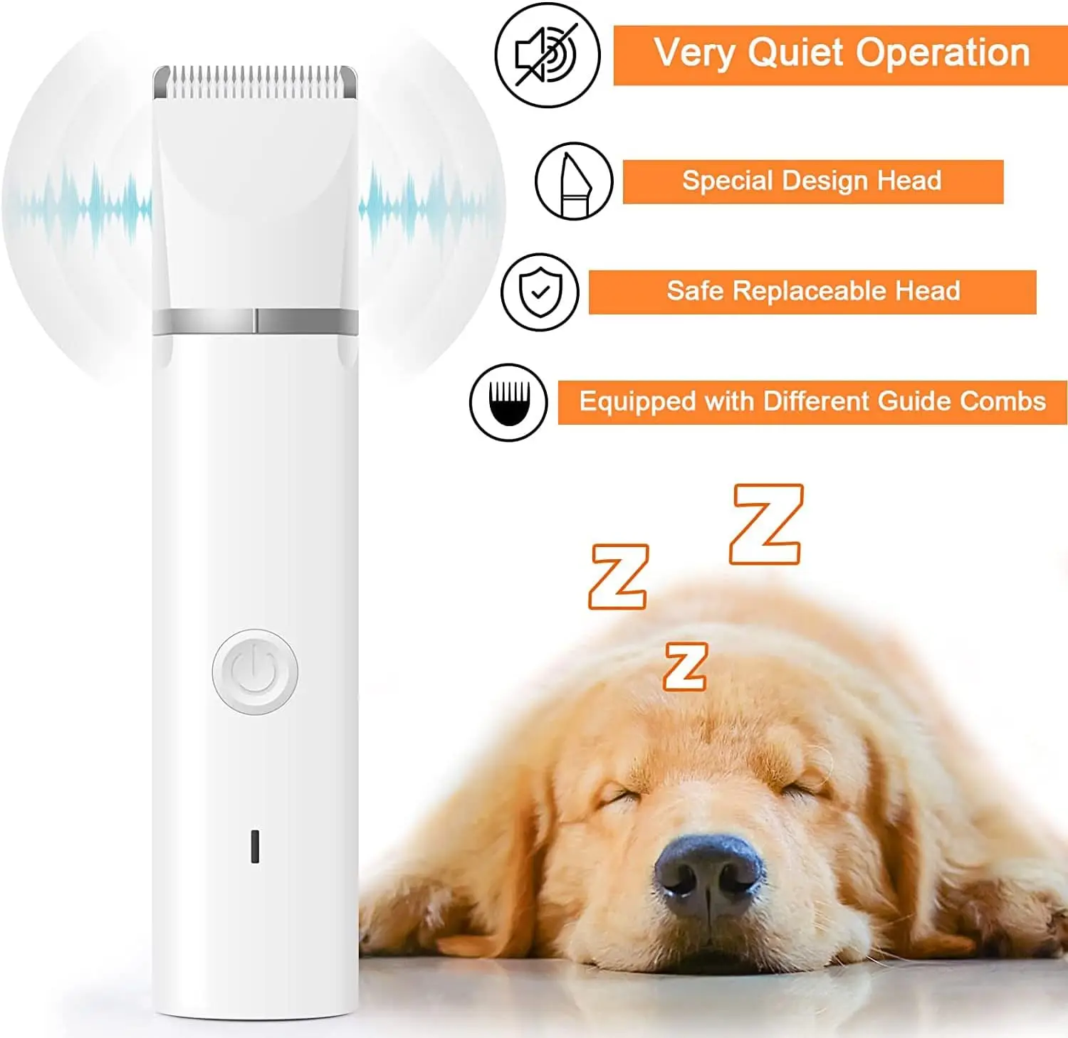 Dog&Cat lippers Grooming Kit Hair Clipper Low Noise Paw Trimmer Rechargeable Cordless Quiet Nail Grinder Shaver For Pets pet clipper,dog hair trimmer,pet hair trimmer,dog clipper,pet nail grinder
