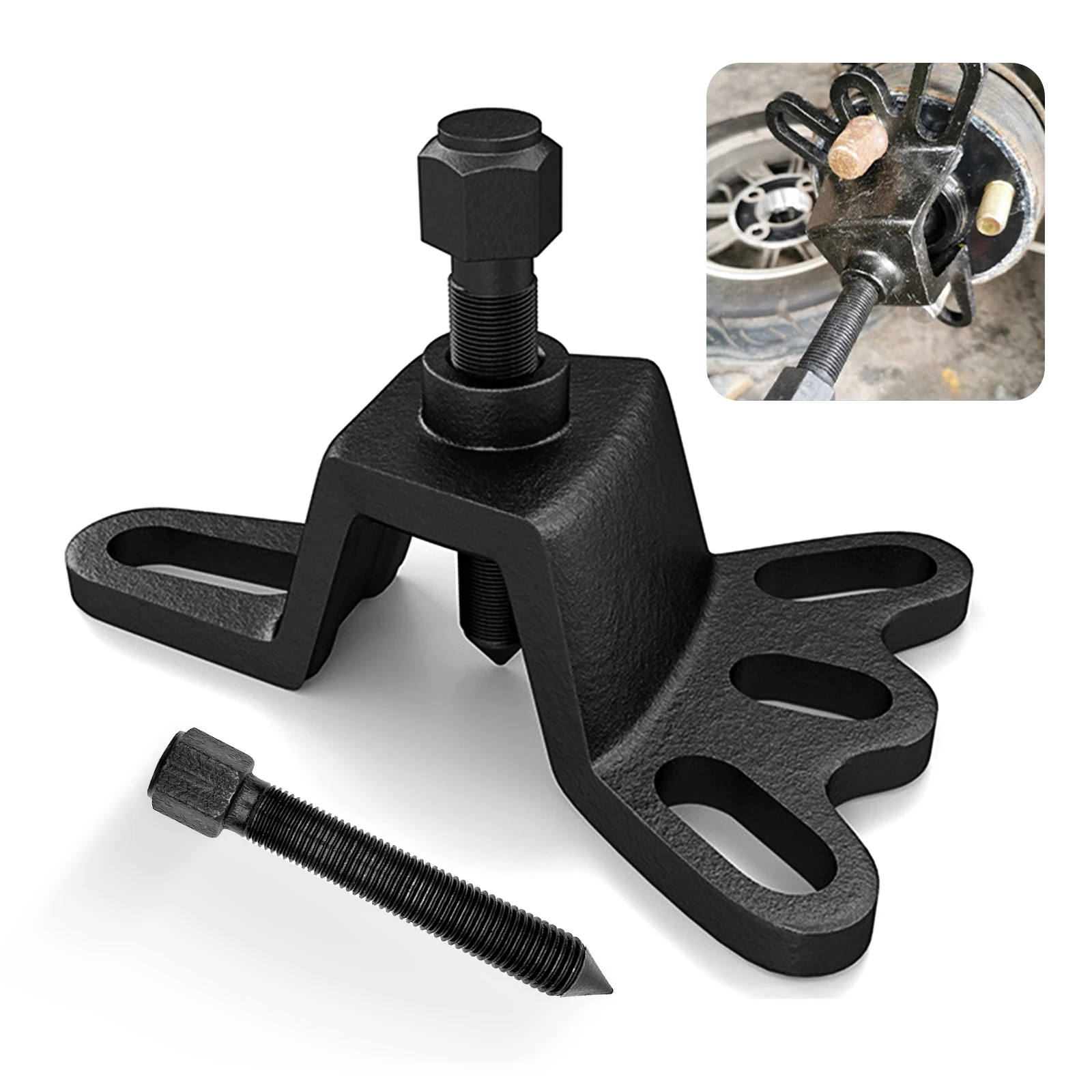 Universal Front Wheel Hub Installer Puller Tool Bearing Puller Auto Hub Puller Rear Brake Drum Remover Auto Hub Puller
