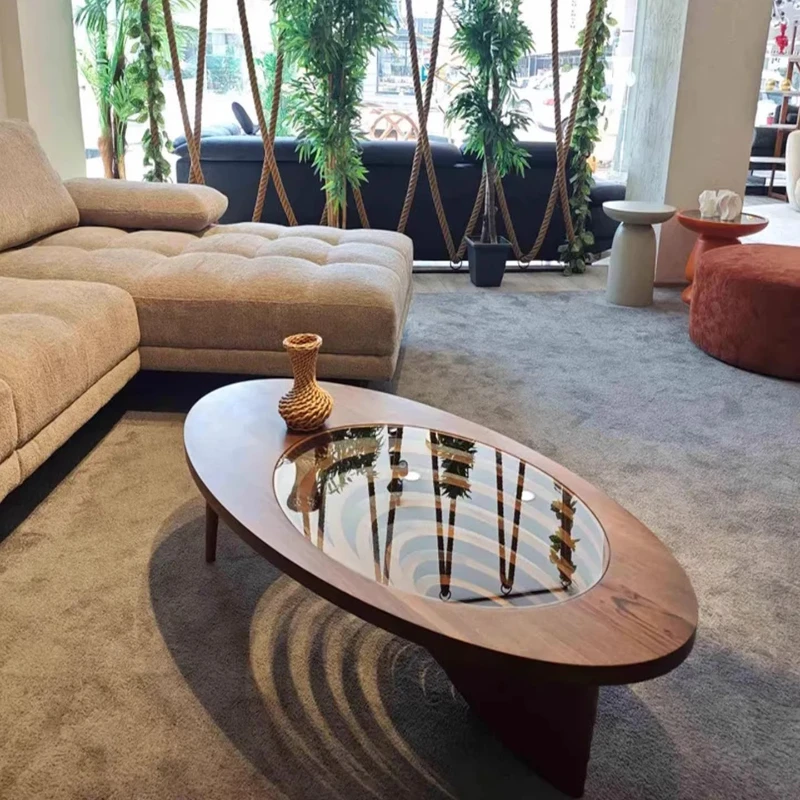 Luxury Solid Wood Designer Coffee Table 3