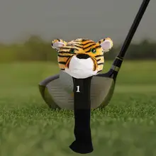 

Animal Golf Club Headcover - Wood Driver Head Cover And Portable Soft Tiger Cover Cute Golf A4R8