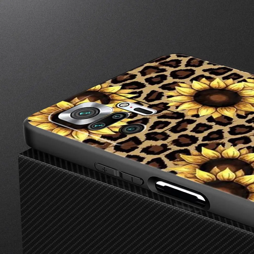 Tiger Leopard Print Floral Phone Case Cover