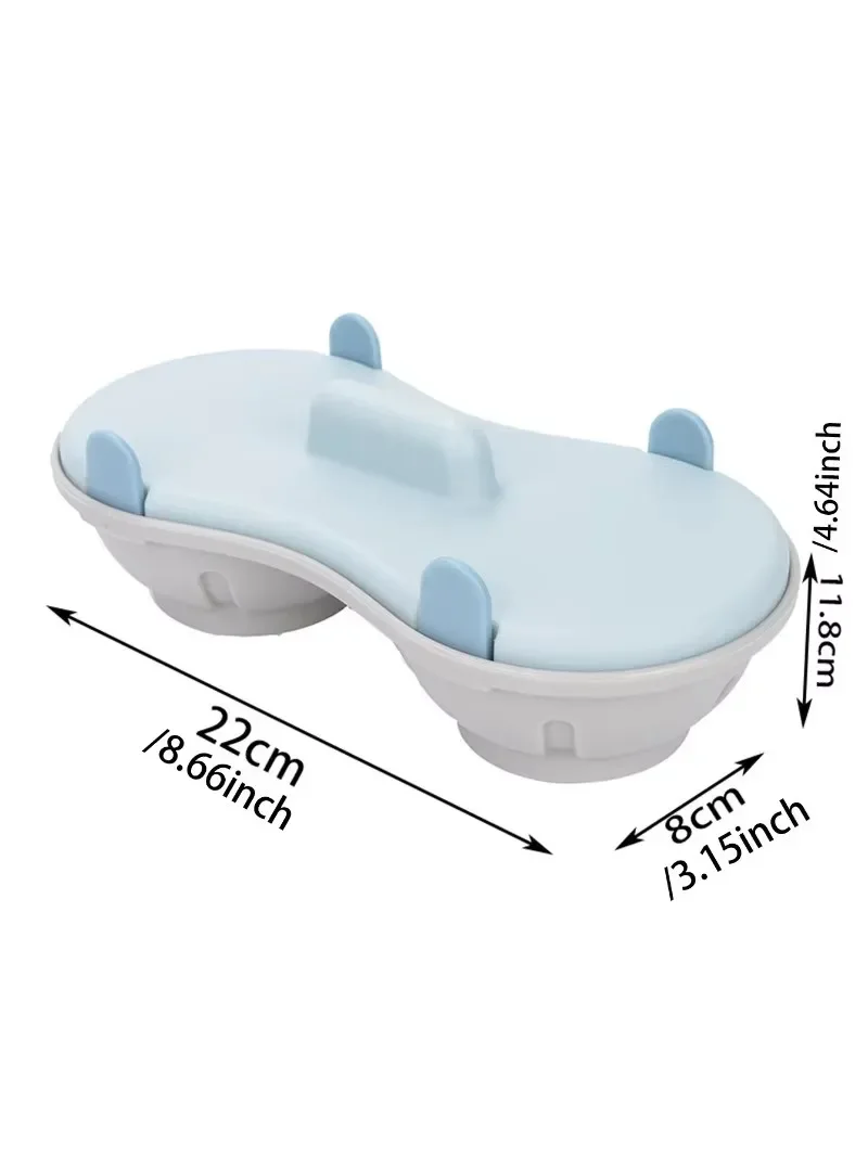 1Pc Microwave Double Cup Egg Cooker Mold Cover Portable Easy-cleaning Steamed Egg Container Cookware Kitchen Tool egg cooker,egg boiler mold cup