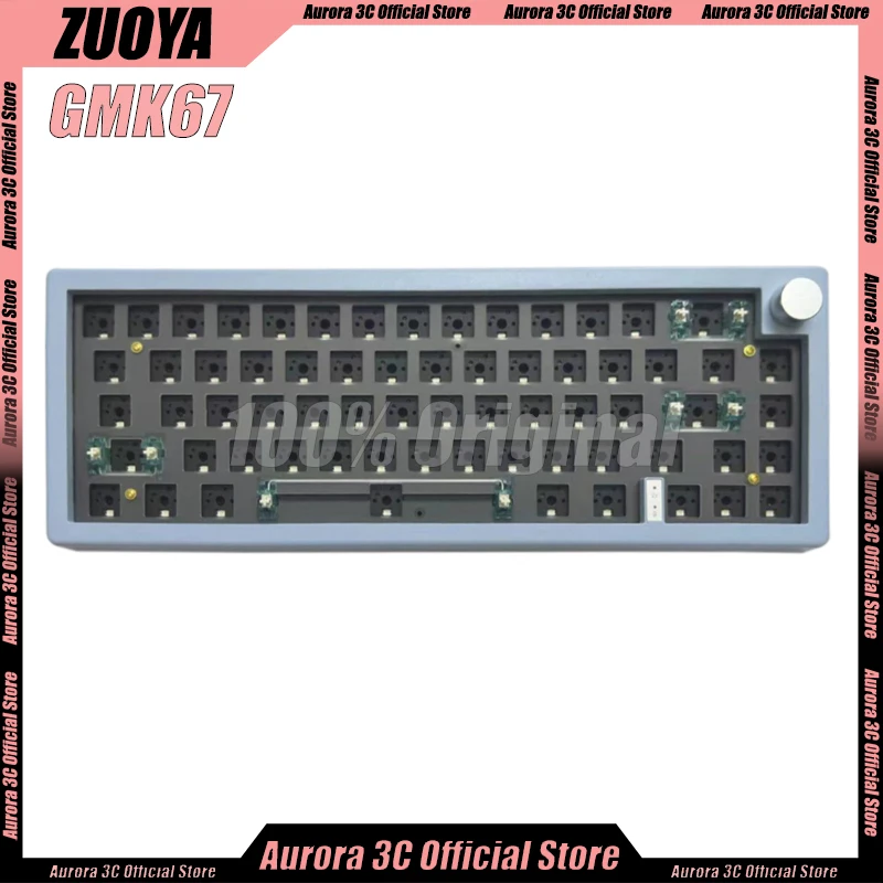 

Zuoya Gmk67 Wireless Mechanical Keyboard Gasket Kit Wireless RGB 2.4g Hot Swappable Backlit Bluetooth 3 Mode Customized Keyboard