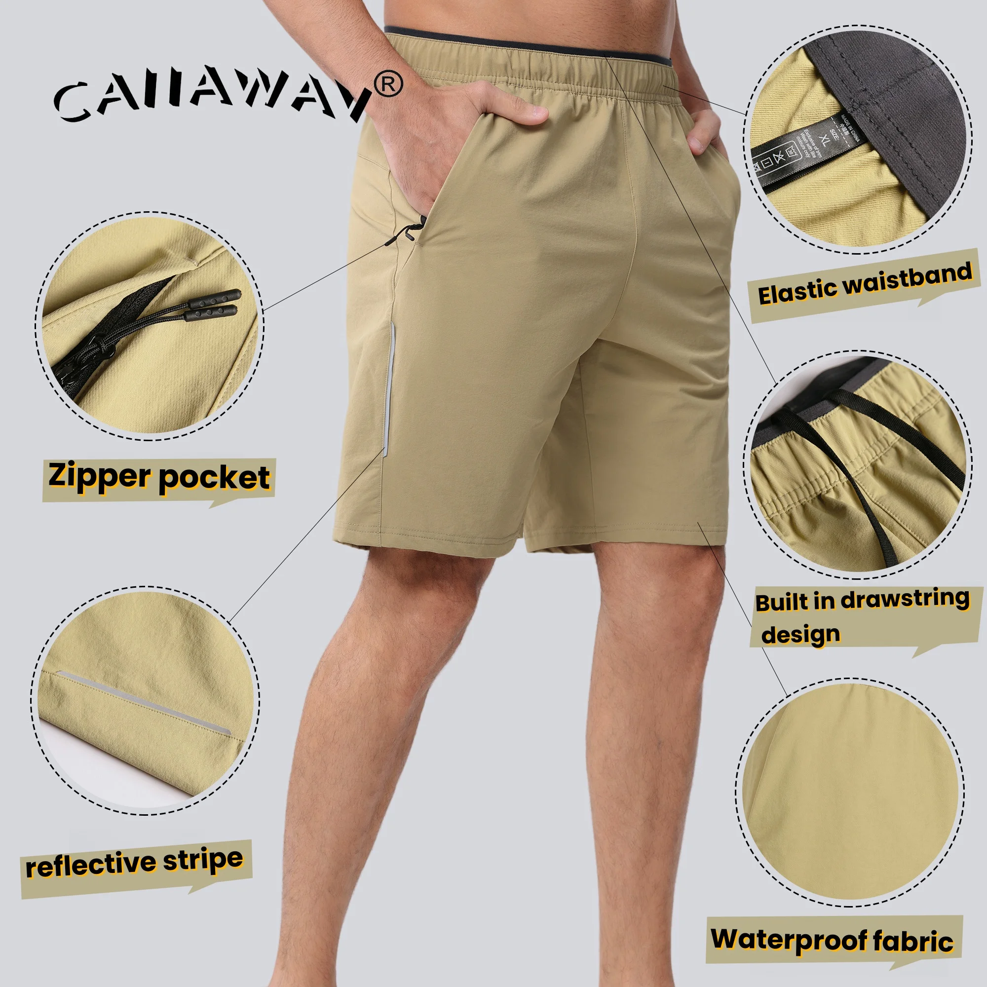 Golf Men's Shorts Nylon Casual Sportswear