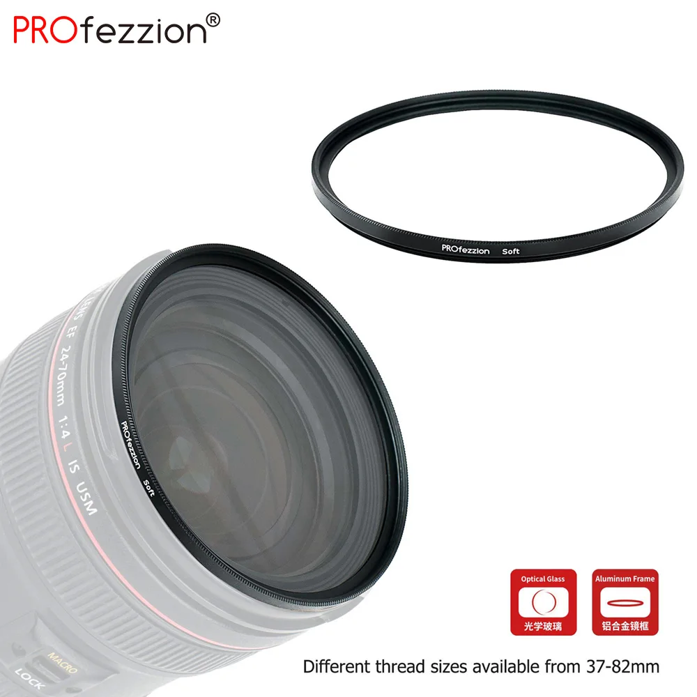 Soft Focus Dreamy Hazy Diffuser Portrait Filter 37/49/52/55/58/62/67/72/77/82mm Photography Lens Filters DSLR Camera Accessories