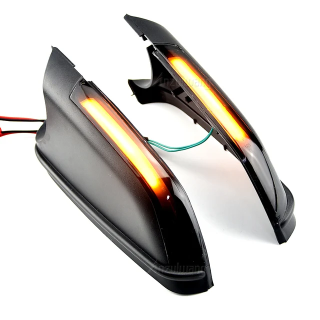 2pcs Dynamic Blinker Turn Signal Sequential Light Rearview Mirror Indicator For VW Polo MK4 FL Skoda Octavia 2006 2007 2008-2010 5