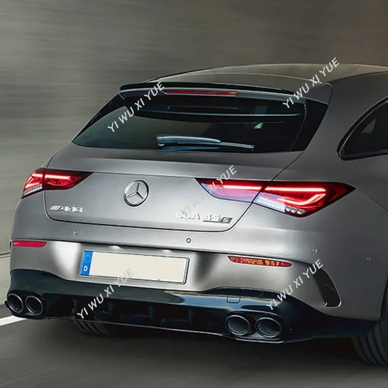 Becquet Arrière Pour Mercedes CLA (C117/C118) 2013-2023 - Noir Effet Carbone - Autocollant 3M