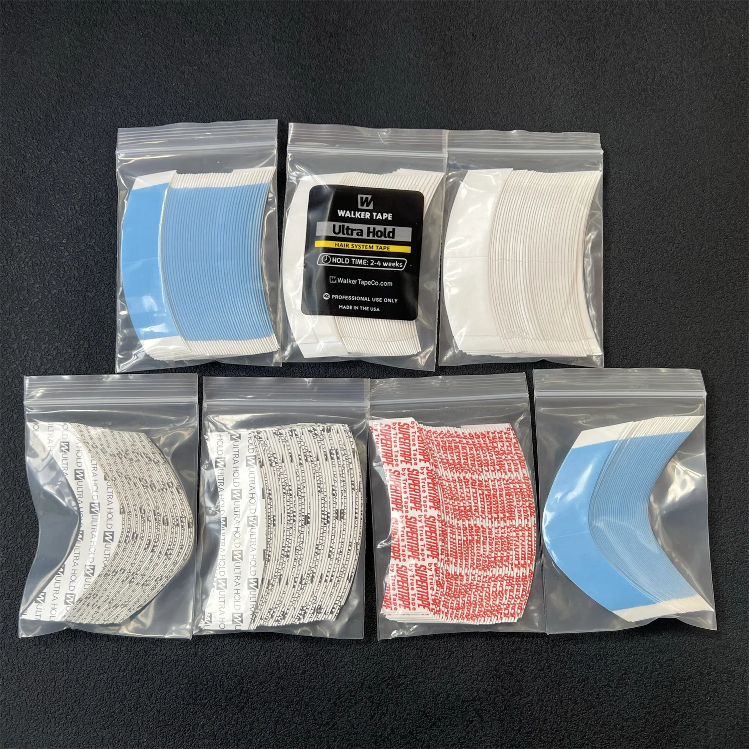 36/108/180PCS ซุปเปอร์เทปเทปกันน้ำสำหรับผม เทปกาวสองหน้า ซุปเปอร์เทป วิกผมลูกไม้ ทูเป้ อุปกรณ์เสริมสำหรับช่างทำผม 1