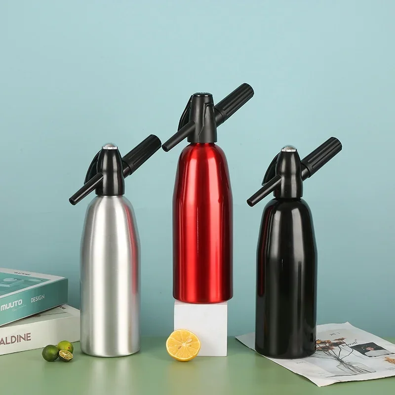 Aluminum Portable Sparkling Water Maker for Home Bar and Kitchen