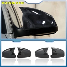 

Side Wing Rearview Mirror Cover Cap For BMW 5 6 7 Series E60 E61 E63 E64 F01 F02-F04 F06 F07 F10 F11 F12 F13 Carbon Fiber Black