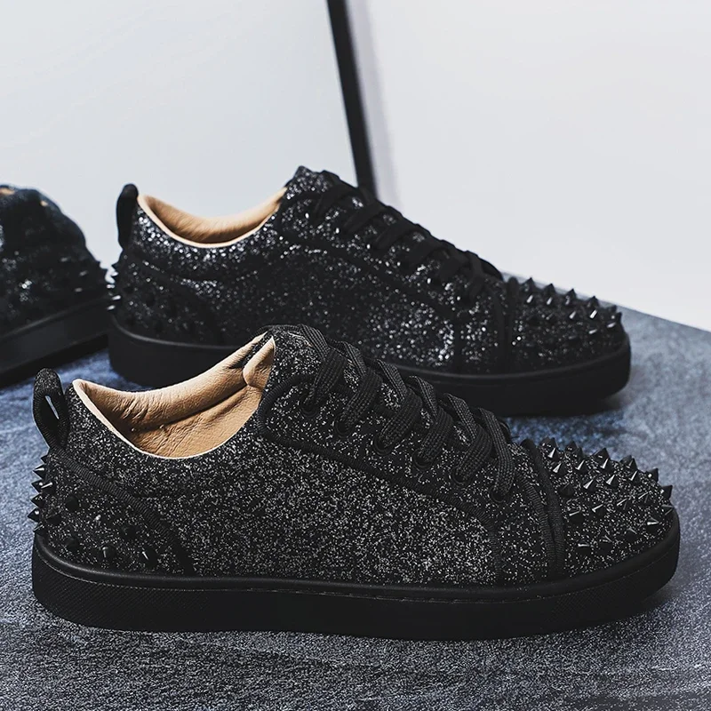 ตัวเลือกสินค้า รองเท้าแฟชั่นผู้ชาย Punk สไตล์ นุ่มสบาย Anti-Slip
