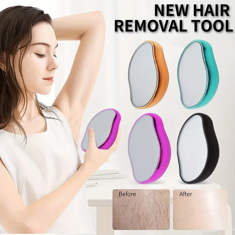 Crystal Hair Removal Eraser - Painless, Reusable & Easy-to-Clean Depilation Tool