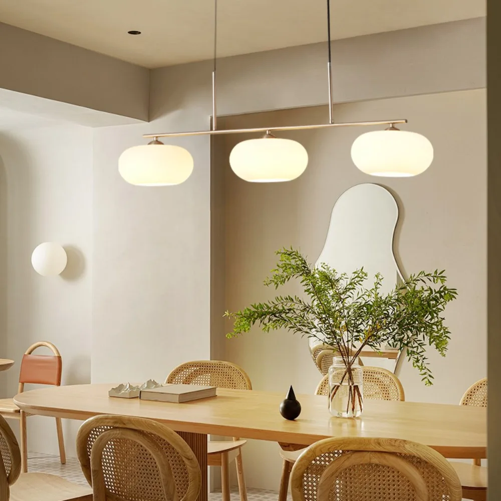 

Restaurant lights, Japanese style chandeliers, modern light luxury style, minimalist dining room table lights, Nordic style, qui