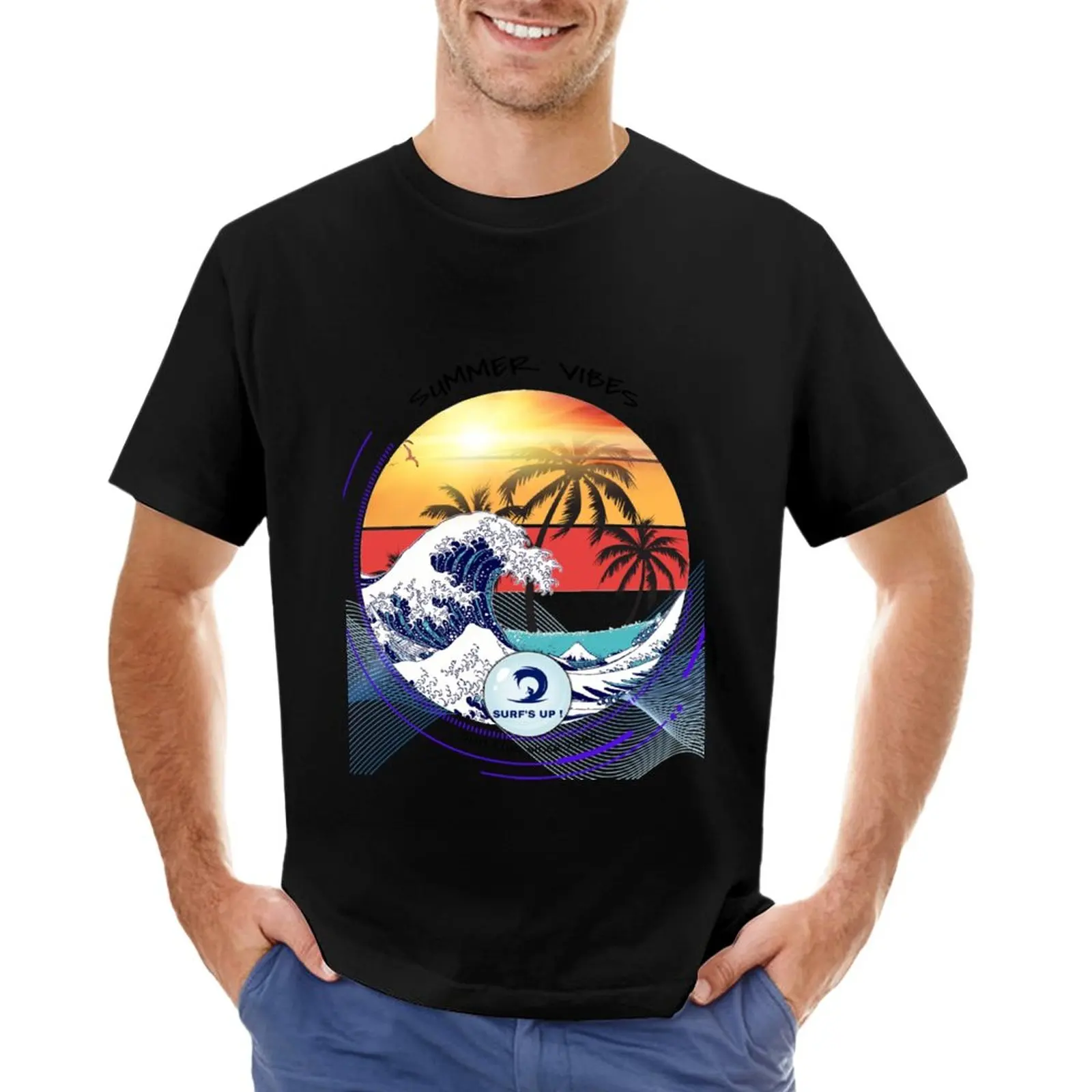 

This Is Livin 66 - Summer Of Surfing T-Shirt anime clothes summer clothes black t shirt mens graphic t-shirts hip hop