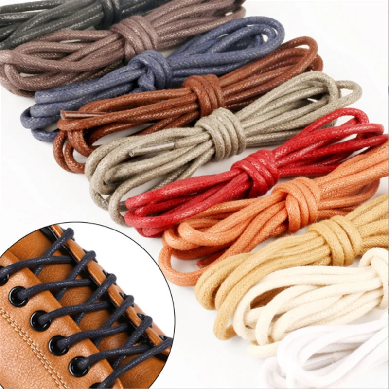 Unisex Leather Boots Free Shipping Leather Shoe Laces Boots 1pair