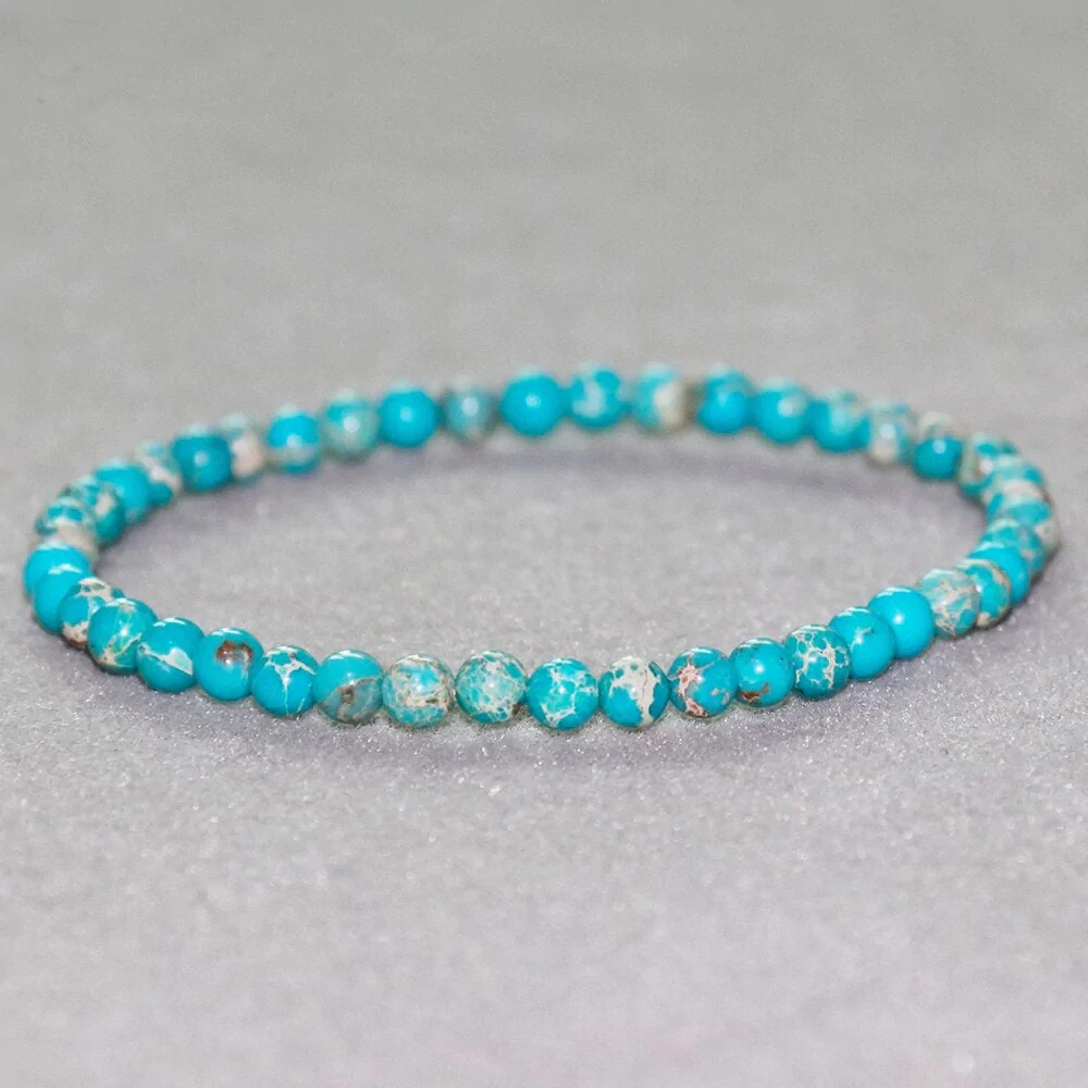 Mini Bracelet for 4 Mm Natural Stone Beads Tiger Eye Lapis Lazuli Gemstone Yoga Sweethearts Gift Jewelry